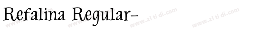 Refalina Regular字体转换